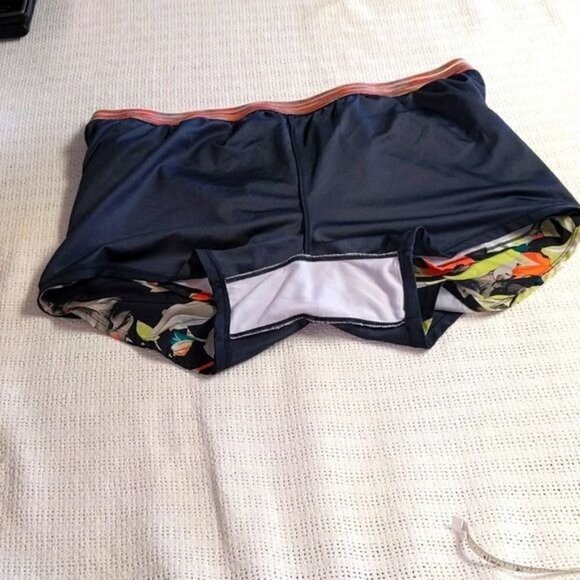 Avia Multicolored Oasis Lined Elastic Waist Athletic Sz XXL Shorts - Picture 5 of 6
